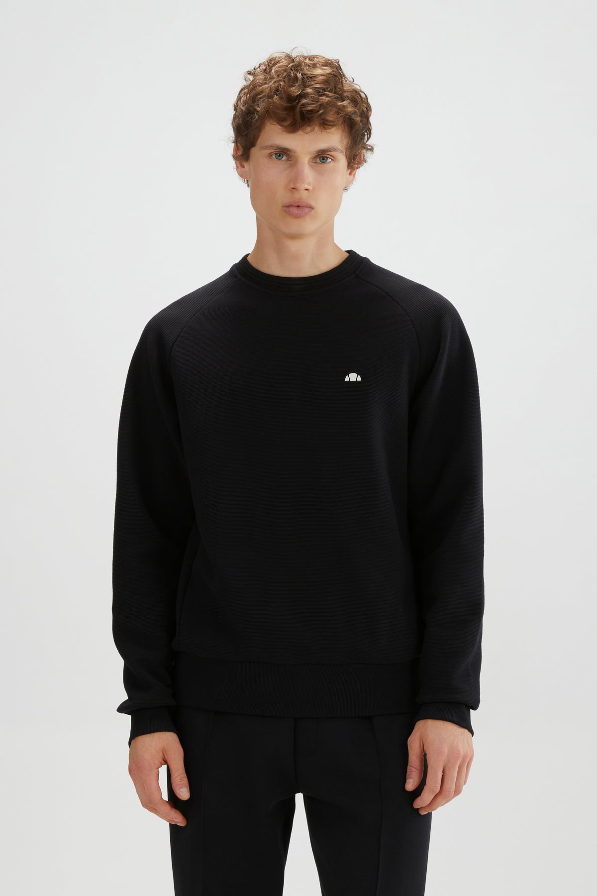 Black VIVINO SWEATSHIRT-GIOCO MILANO סווטשירט ELLESSE‎