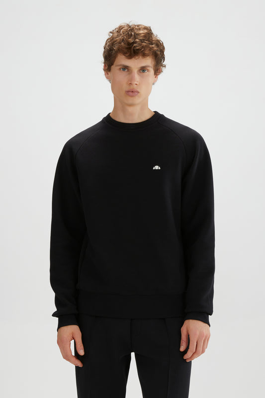 Black VIVINO SWEATSHIRT-GIOCO MILANO סווטשירט ELLESSE‎