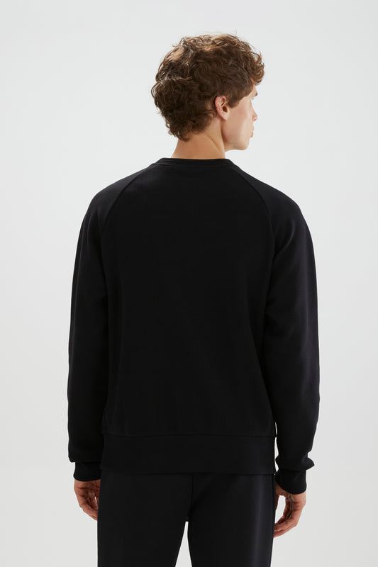 Black VIVINO SWEATSHIRT-GIOCO MILANO סווטשירט ELLESSE‎