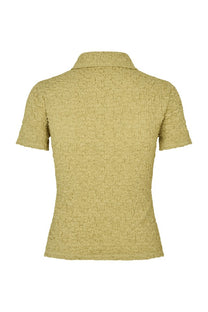 Dark Khaki חולצת פולו קצרה לנשים Sadaisy SS Polo SAMSOE SAMSOE
