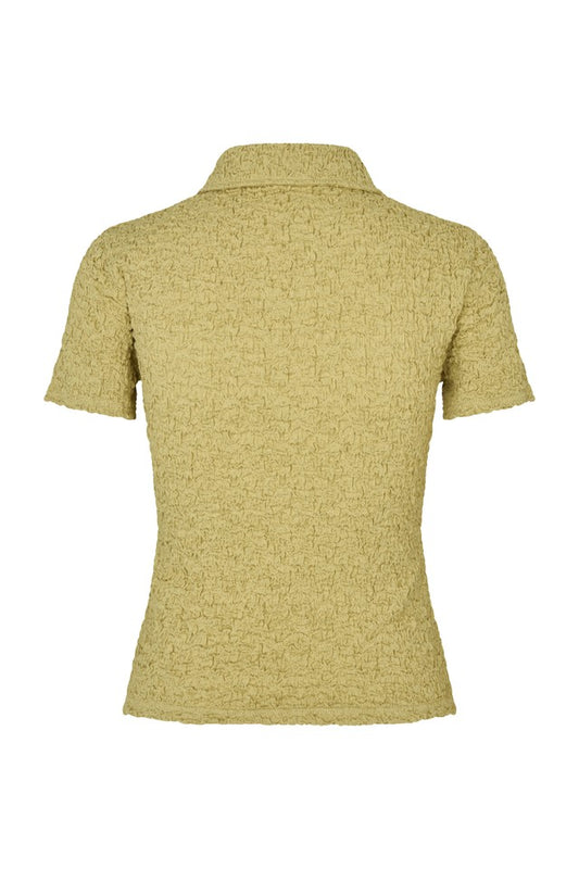 Dark Khaki חולצת פולו קצרה לנשים Sadaisy SS Polo SAMSOE SAMSOE