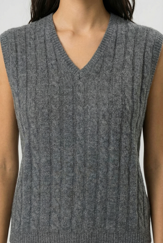 Dim Gray ווסט סריג לנשים  Risemd MODSTROM