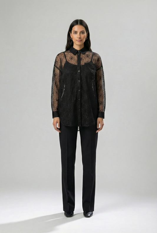 חולצה מכופתרת לנשים Roccomd