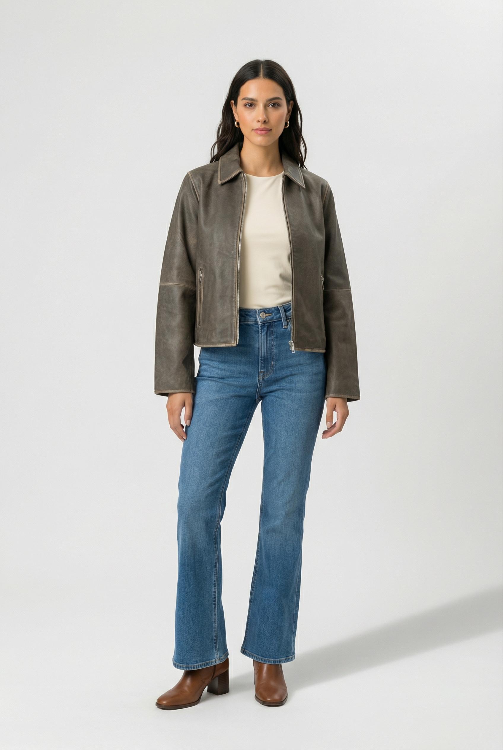 Lavender ג׳קט עור לנשים Nima MODSTROM