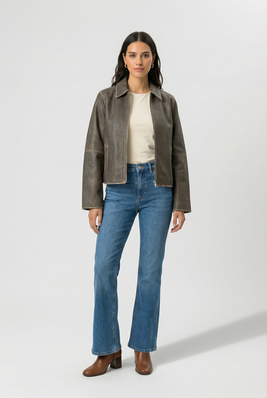 ג׳קט עור לנשים Nima