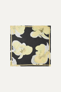 Dark Slate Gray צעיף Small Scarf – Yellow Petunias STINE GOYA