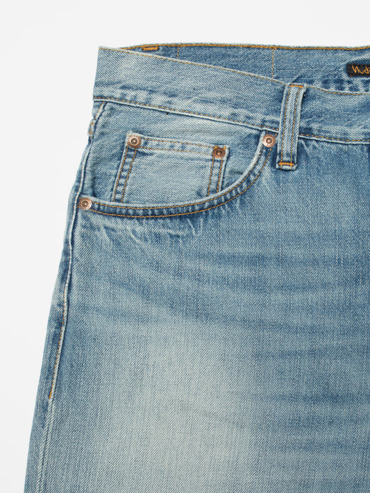 Light Slate Gray STEADY EDDIE II WASHED UP ג'ינס ארוך NUDIE