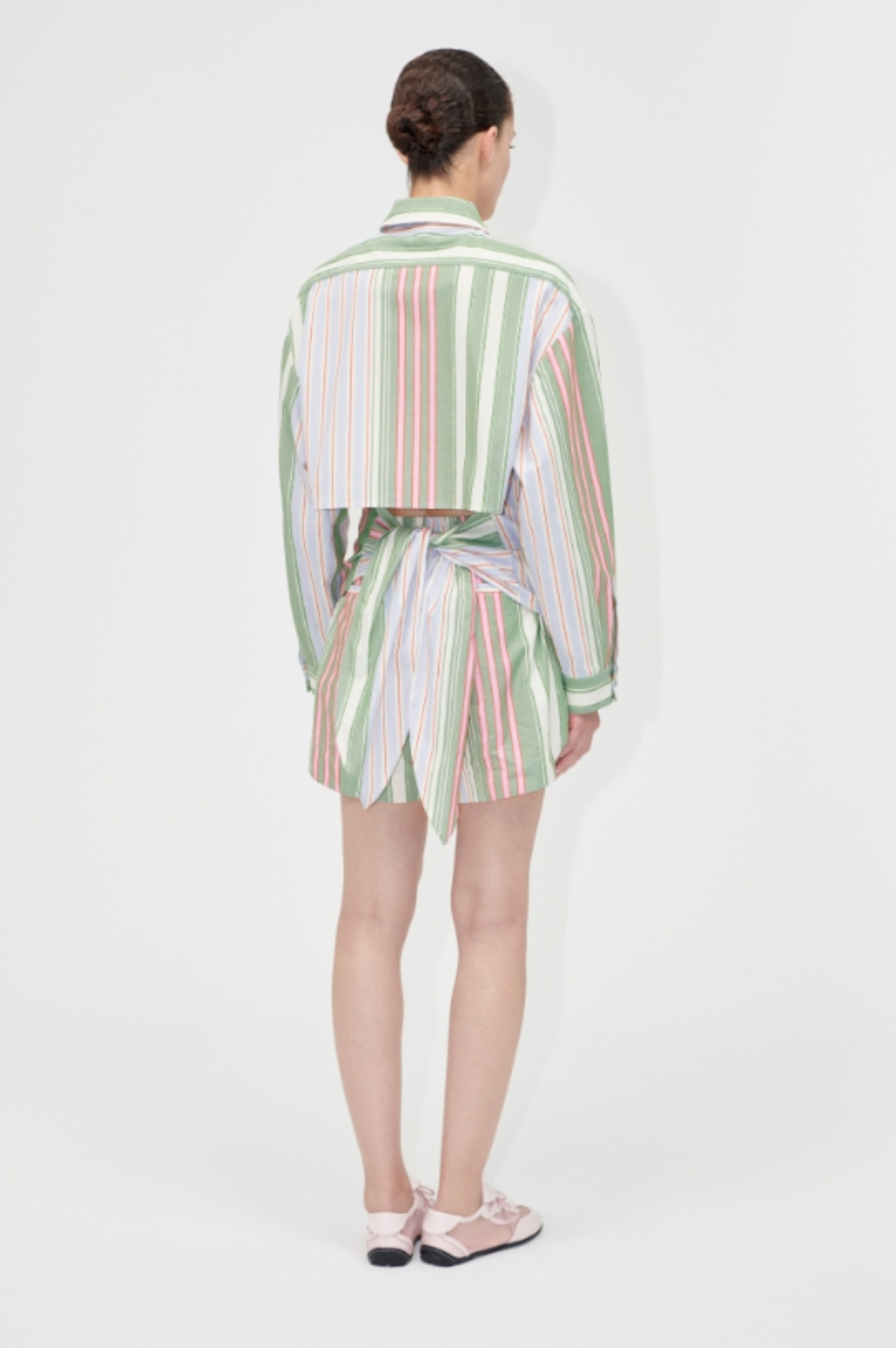 Antique White חולצה מכופתרת ארוכה לנשים Boyfriend STINE GOYA