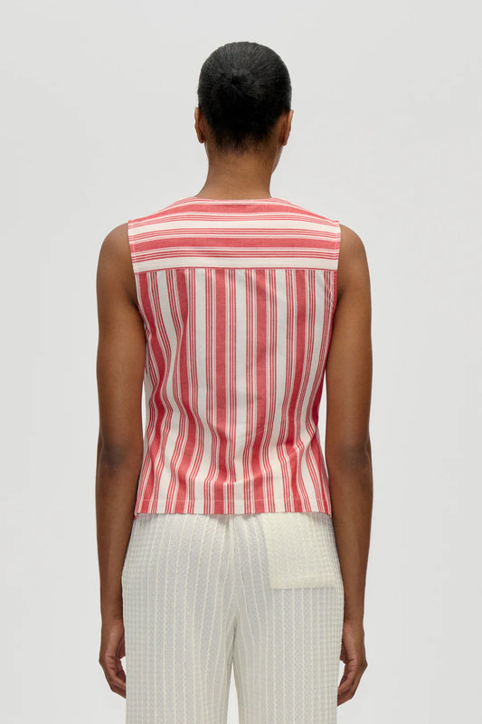 Gray גופיה לנשים Tie Front Vest STINE GOYA