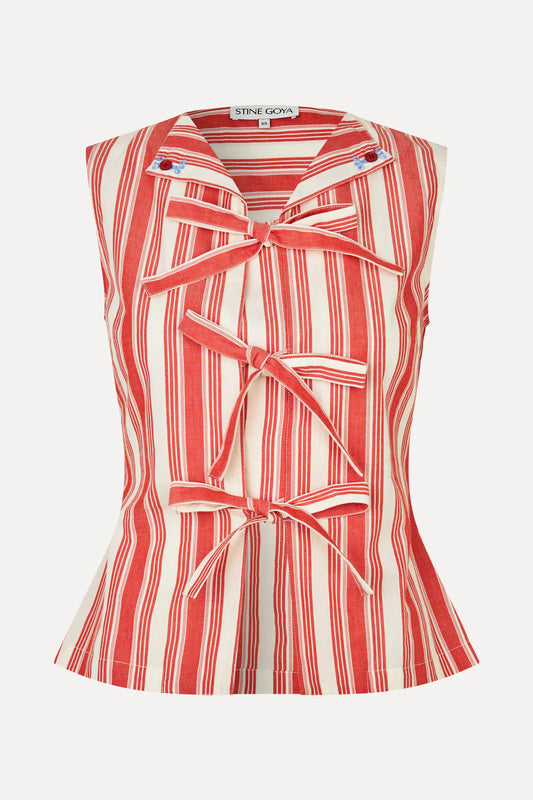 Misty Rose גופיה לנשים Tie Front Vest STINE GOYA