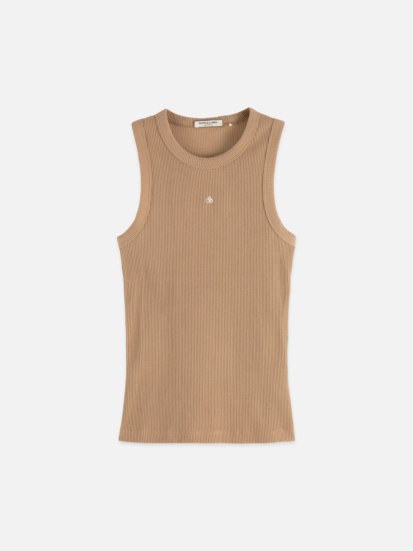 Rosy Brown גופיית ריב לנשים Racer Tank SCOTCH & SODA