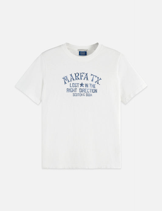 Lavender טי שירט קצרה לנשים Graphic SCOTCH & SODA