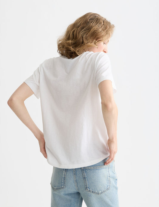 Lavender טי שירט קצרה לנשים Graphic SCOTCH & SODA