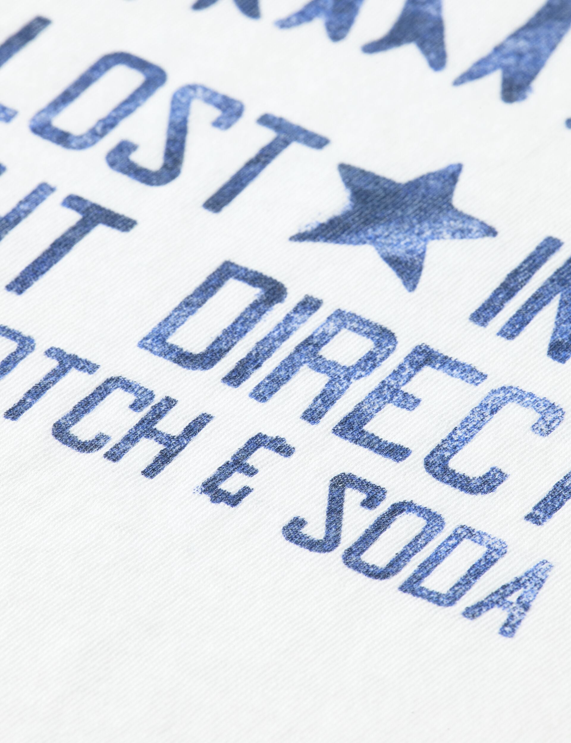 White Smoke טי שירט קצרה לנשים Graphic SCOTCH & SODA