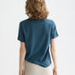 Dark Slate Gray טי שירט קצרה לנשים Indigo Graphic SCOTCH & SODA