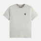 Gray טי שירט קצרה לנשים Regular Fit עם הדפס קטן בחזה SCOTCH & SODA