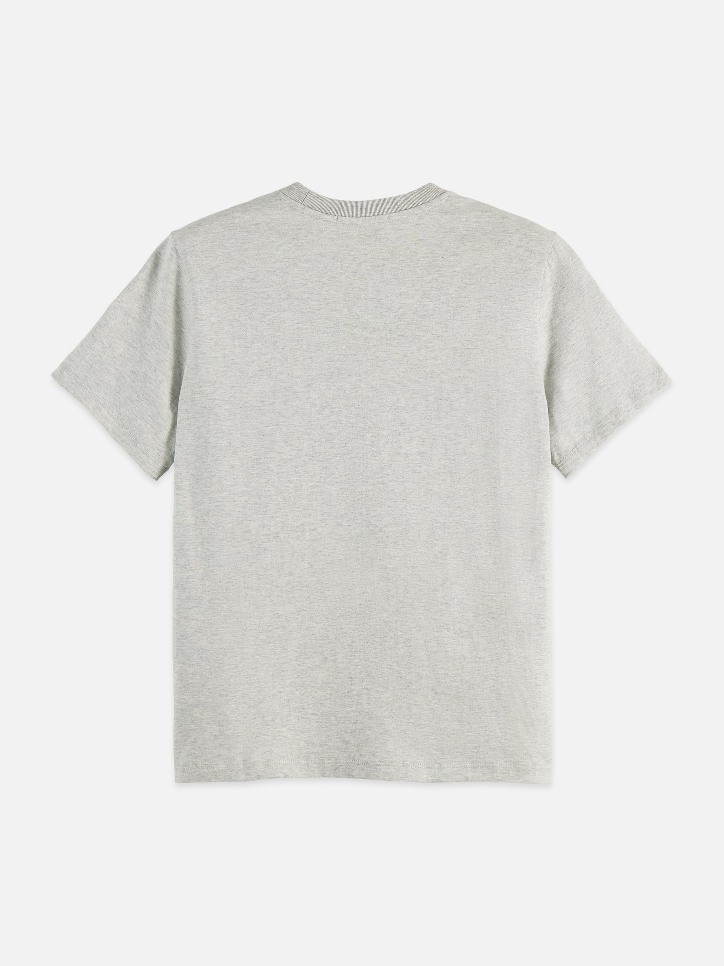 Gray טי שירט קצרה לנשים Regular Fit עם הדפס קטן בחזה SCOTCH & SODA