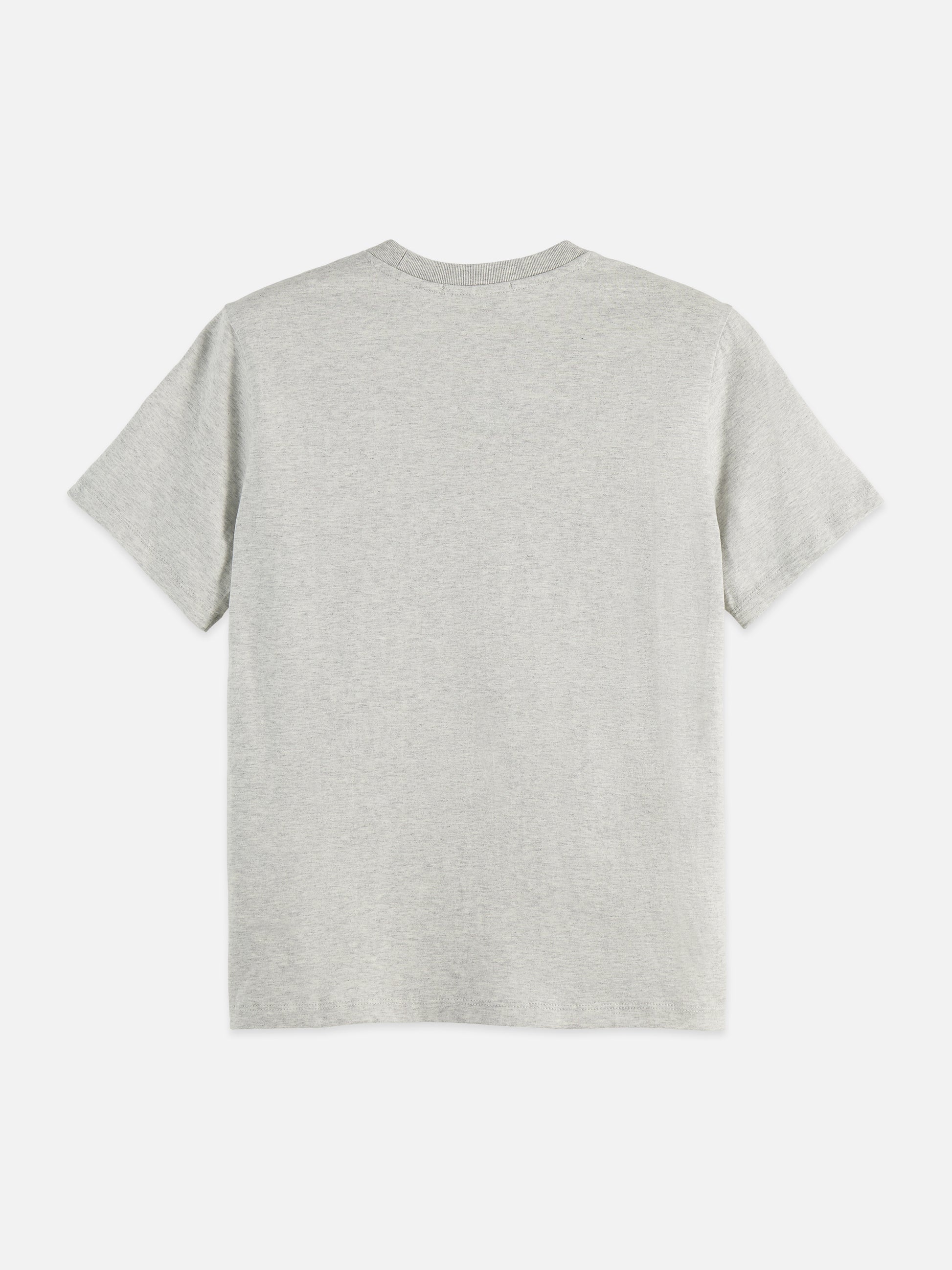 Gray טי שירט קצרה לנשים Regular Fit עם הדפס קטן בחזה SCOTCH & SODA