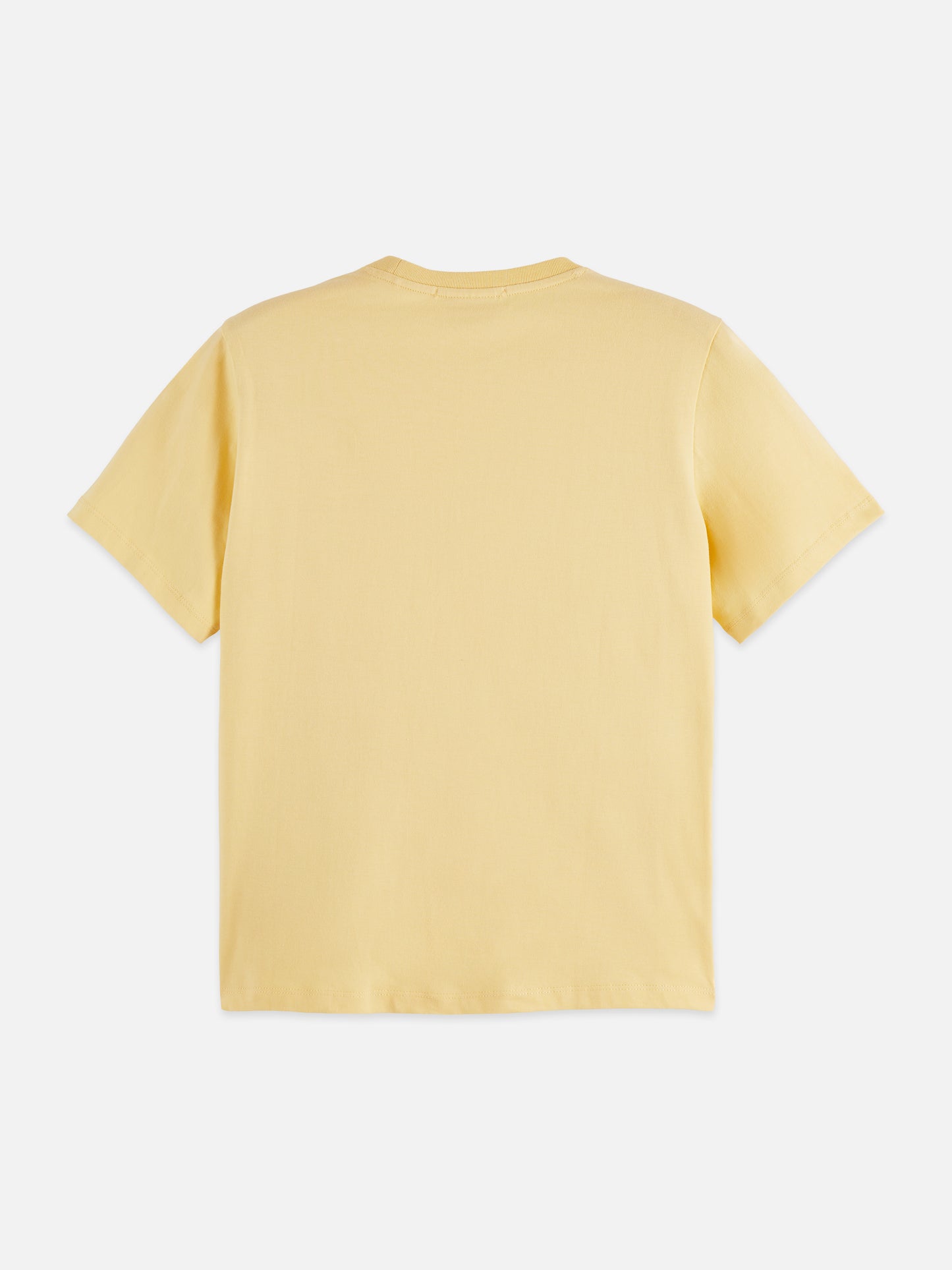 Pale Goldenrod טי שירט קצרה לנשים Regular Fit עם הדפס קטן בחזה SCOTCH & SODA