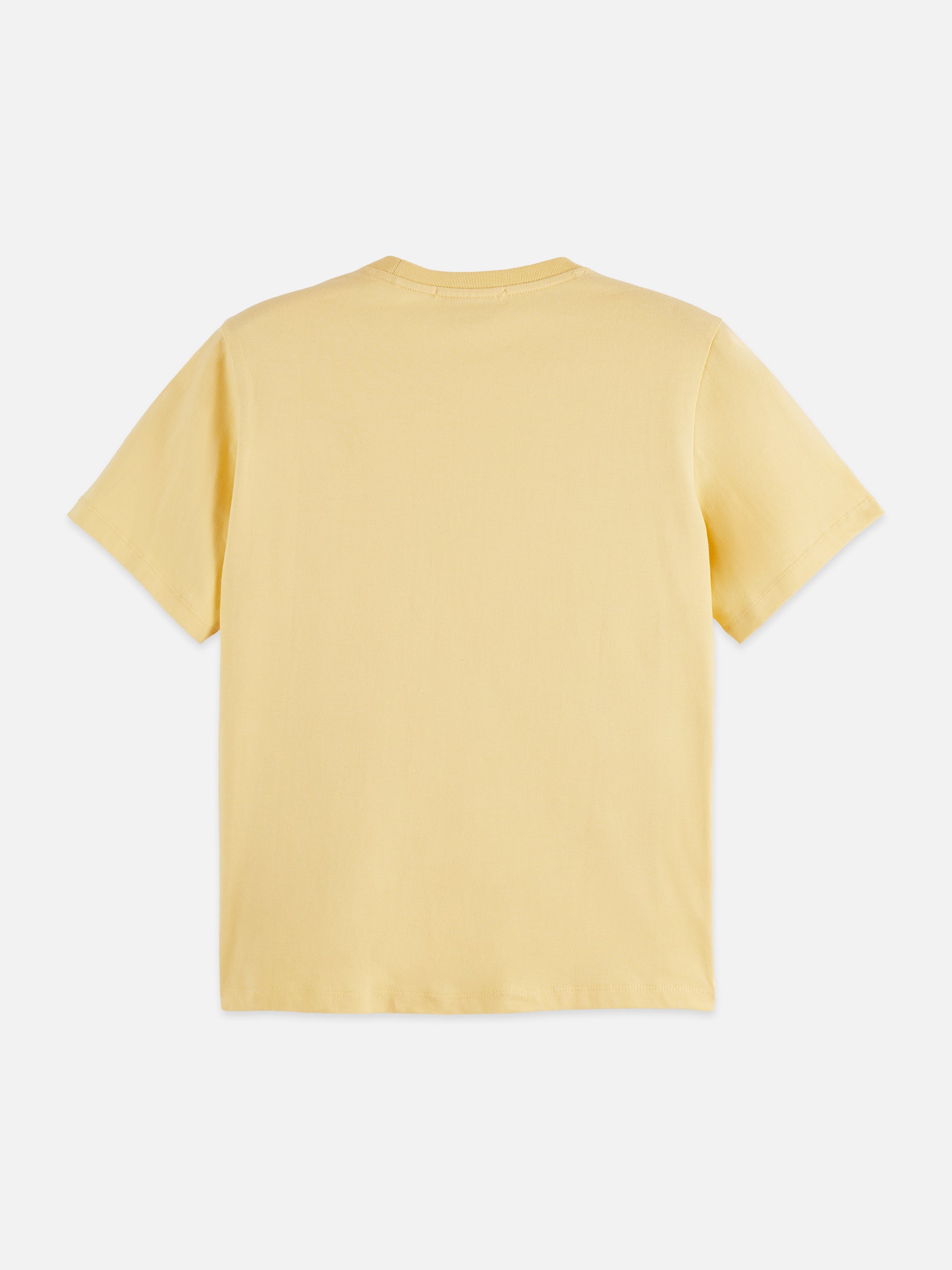Pale Goldenrod טי שירט קצרה לנשים Regular Fit עם הדפס קטן בחזה SCOTCH & SODA