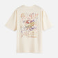Antique White טי שירט קצרה לנשים Washed Artwork SCOTCH & SODA