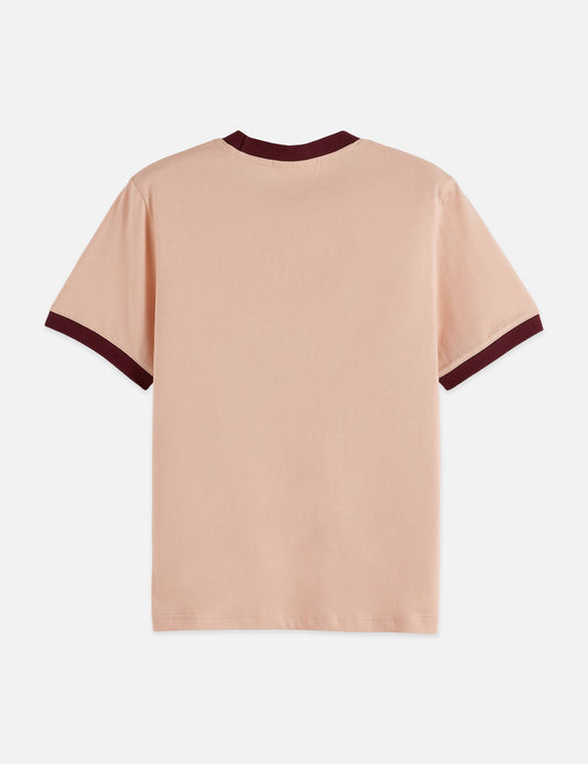 Tan טי שירט קצרה לנשים Embroidered SCOTCH & SODA