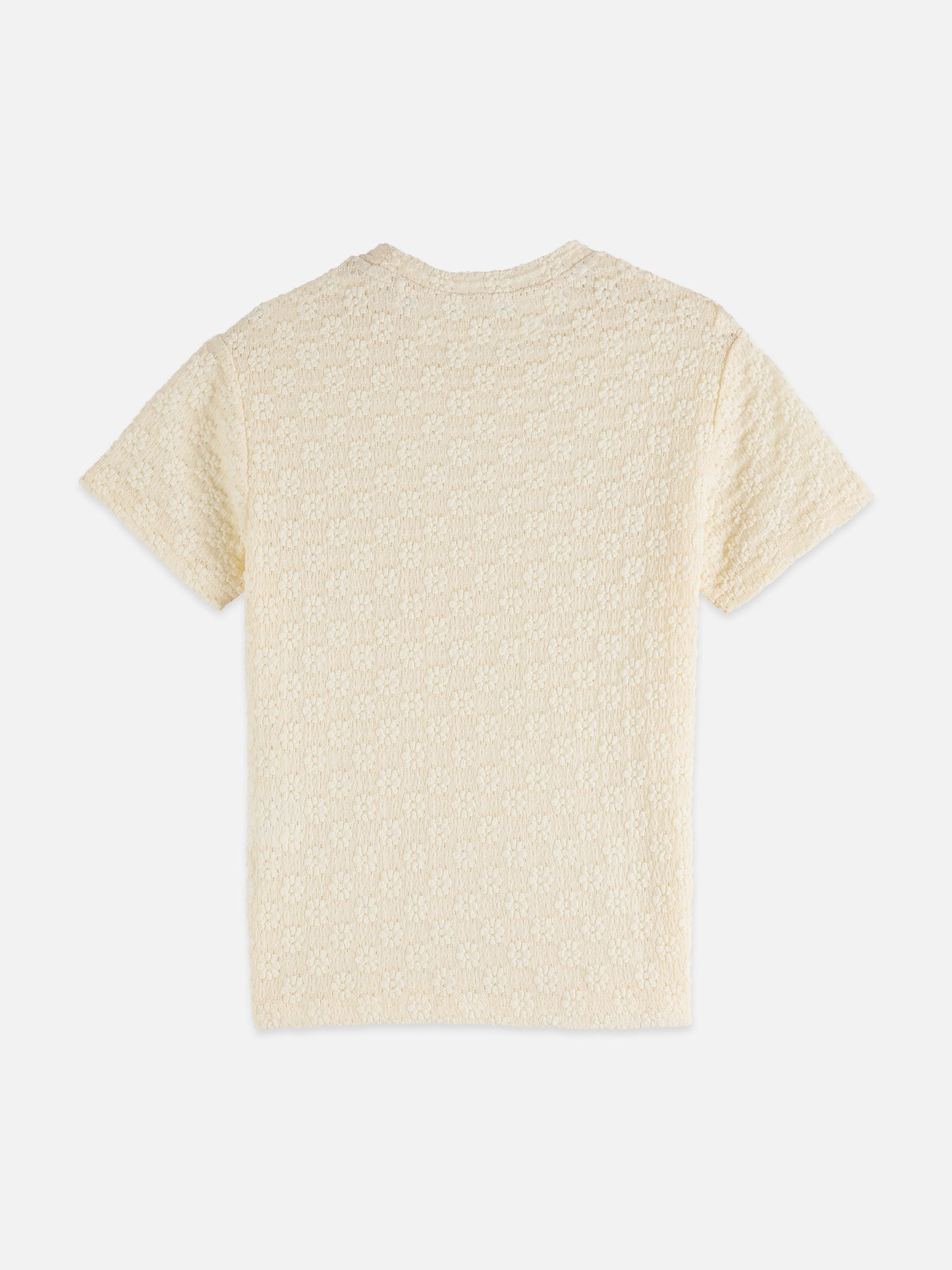 Light Gray טי שירט קצרה לנשים Open Structure SCOTCH & SODA