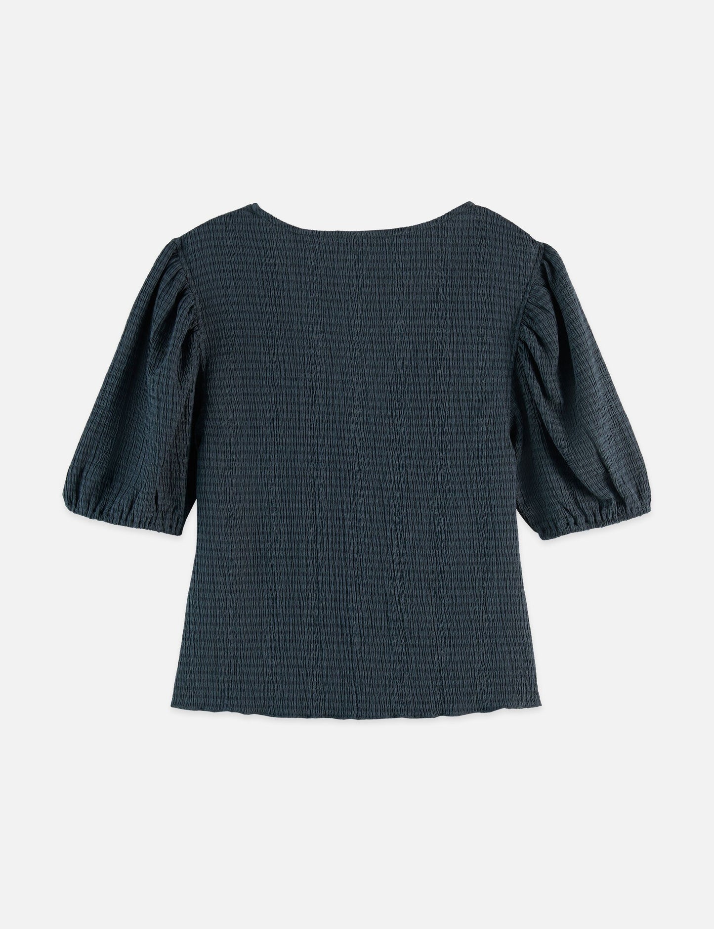 Dark Slate Gray חולצה קצרה לנשים Structured V-Neck SCOTCH & SODA