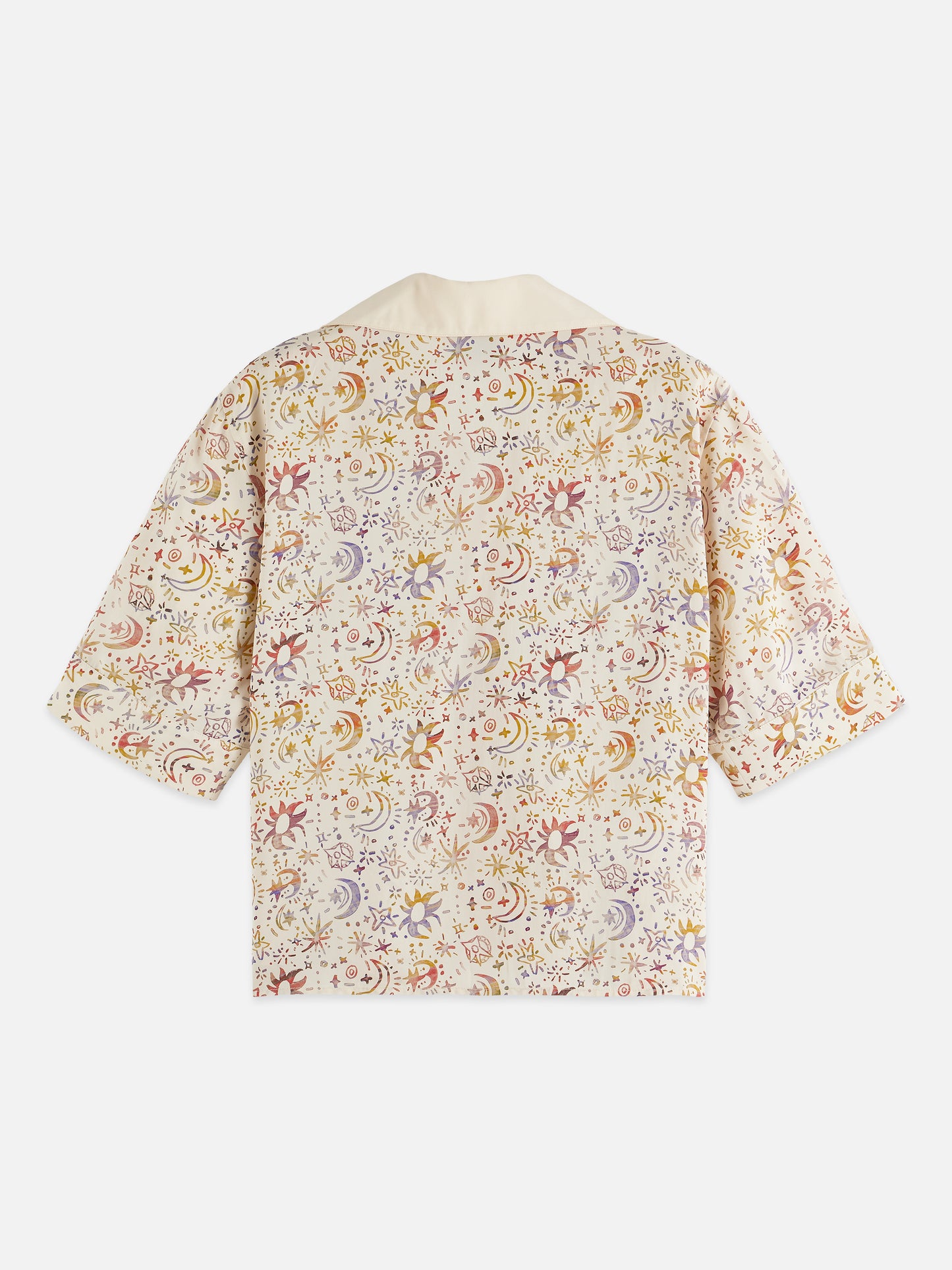 Gray חולצה מכופתרת קצרה לנשים Printed Viscose SCOTCH & SODA