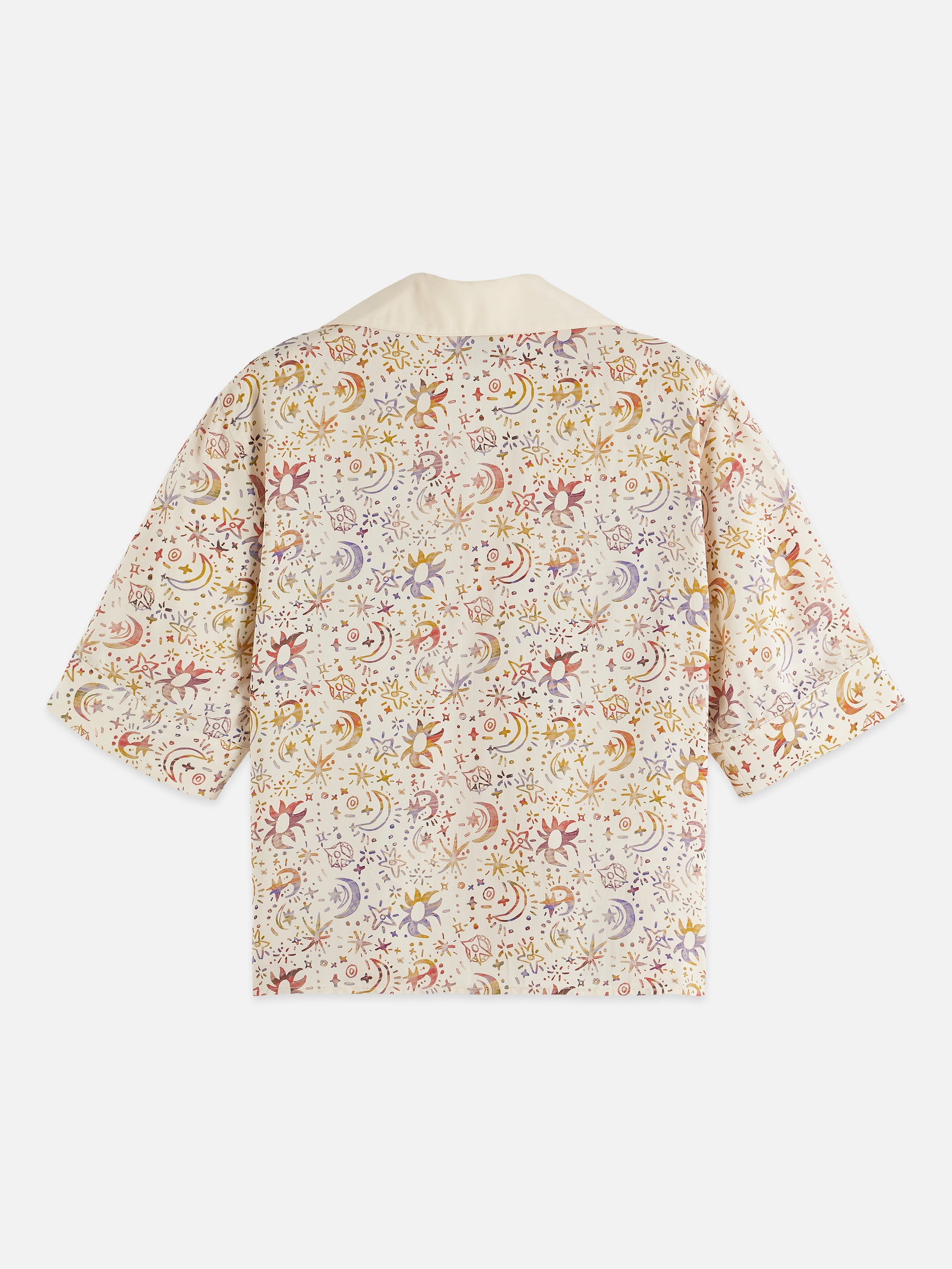 Gray חולצה מכופתרת קצרה לנשים Printed Viscose SCOTCH & SODA