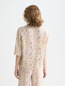 Gray חולצה מכופתרת קצרה לנשים Printed Viscose SCOTCH & SODA
