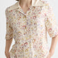 Gray חולצה מכופתרת קצרה לנשים Printed Viscose SCOTCH & SODA