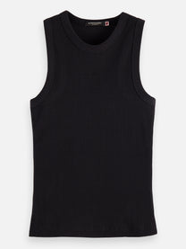 Black גופיה לנשים Core Rib SCOTCH & SODA