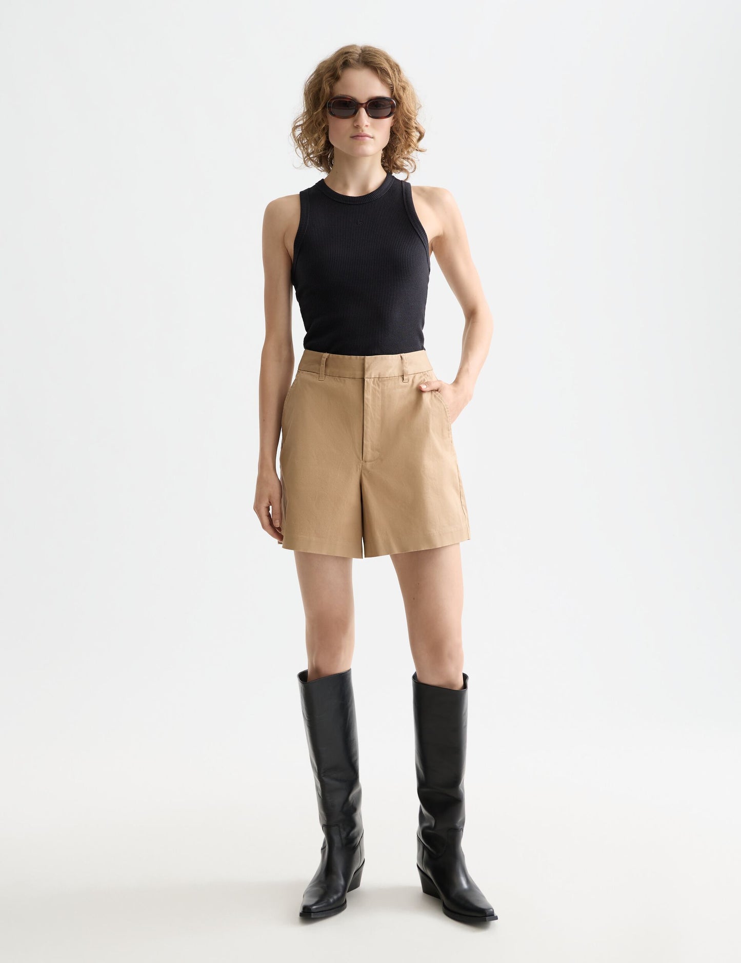 White Smoke גופיה לנשים Core Rib SCOTCH & SODA