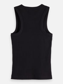 Black גופיה לנשים Core Rib SCOTCH & SODA