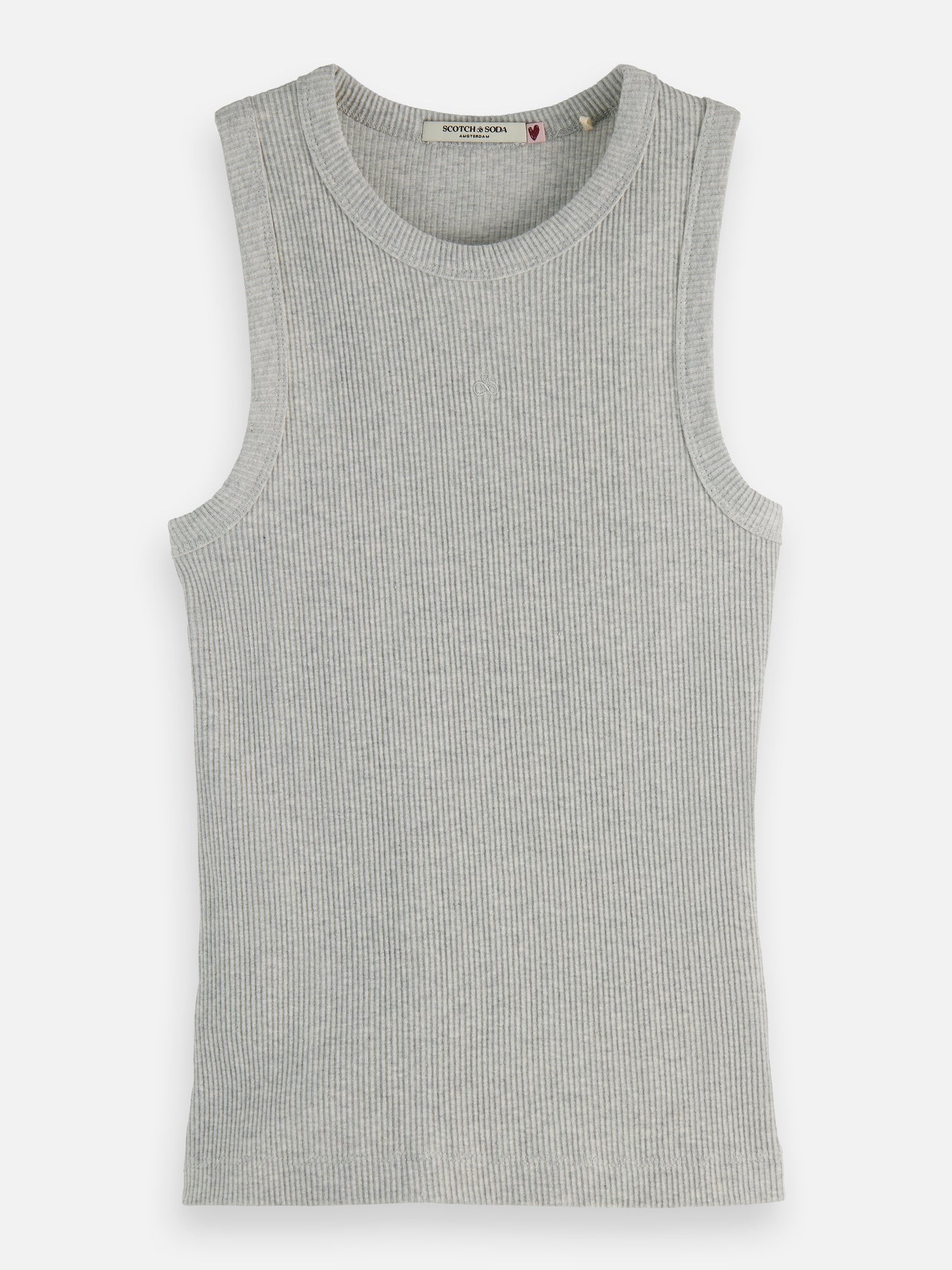 Dark Gray גופיה לנשים Core Rib SCOTCH & SODA