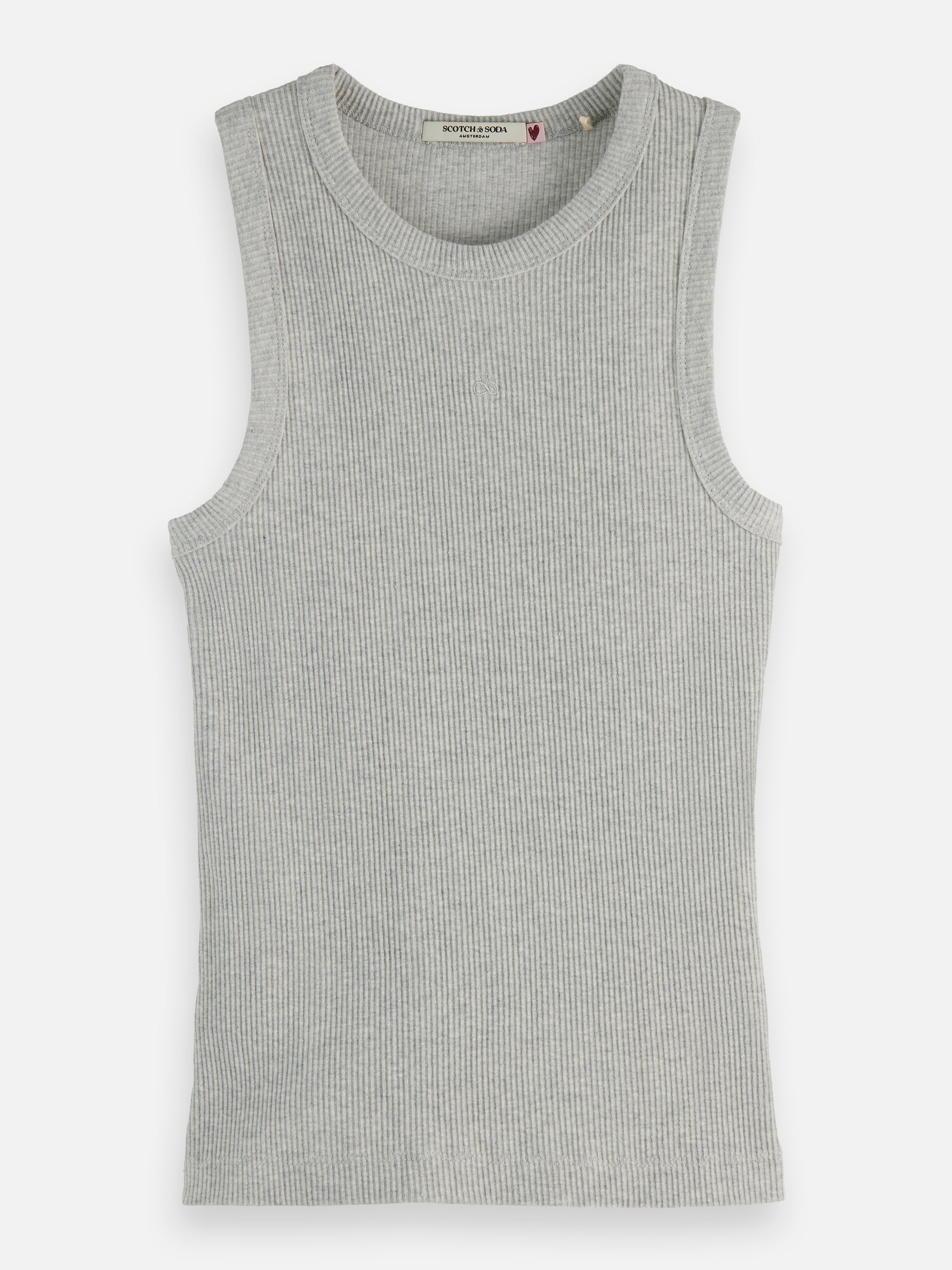 Dark Gray גופיה לנשים Core Rib SCOTCH & SODA