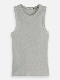 Dark Gray גופיה לנשים Core Rib SCOTCH & SODA
