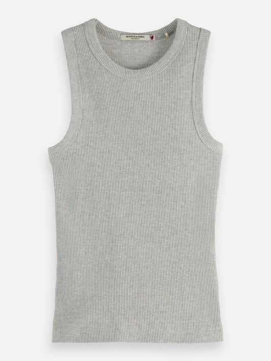 Dark Gray גופיה לנשים Core Rib SCOTCH & SODA