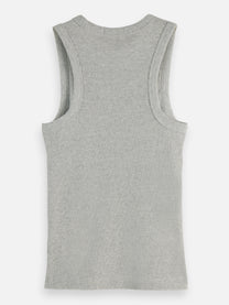 Dark Gray גופיה לנשים Core Rib SCOTCH & SODA