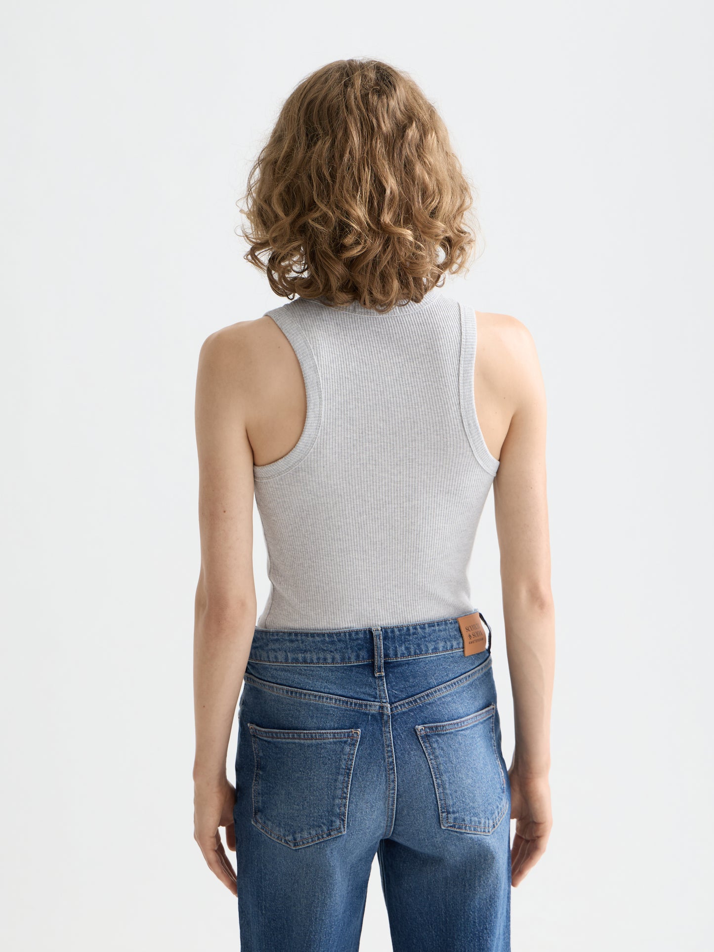 Gray גופיה לנשים Core Rib SCOTCH & SODA