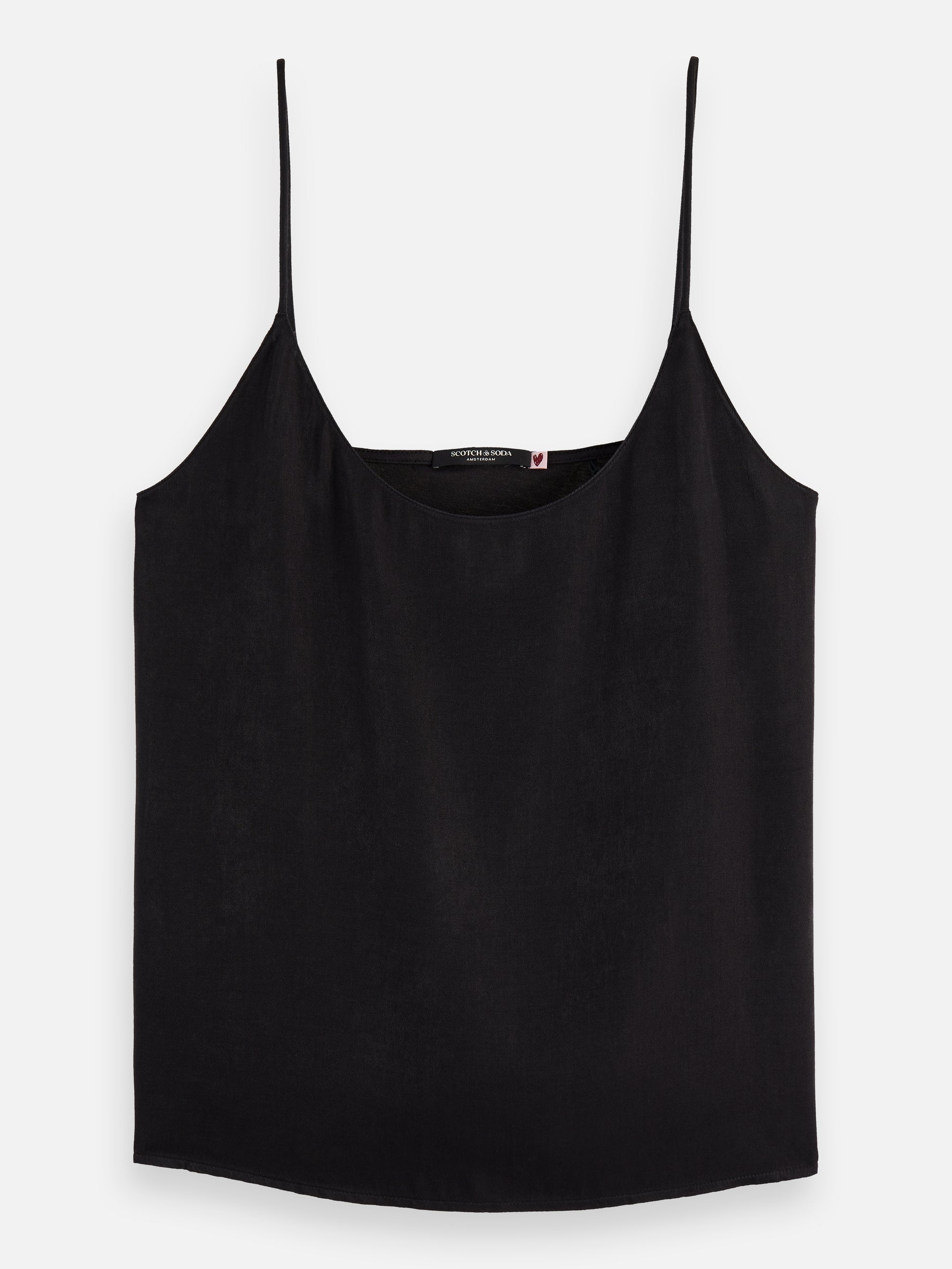 Black גופיה לנשים Core Jersey Woven SCOTCH & SODA