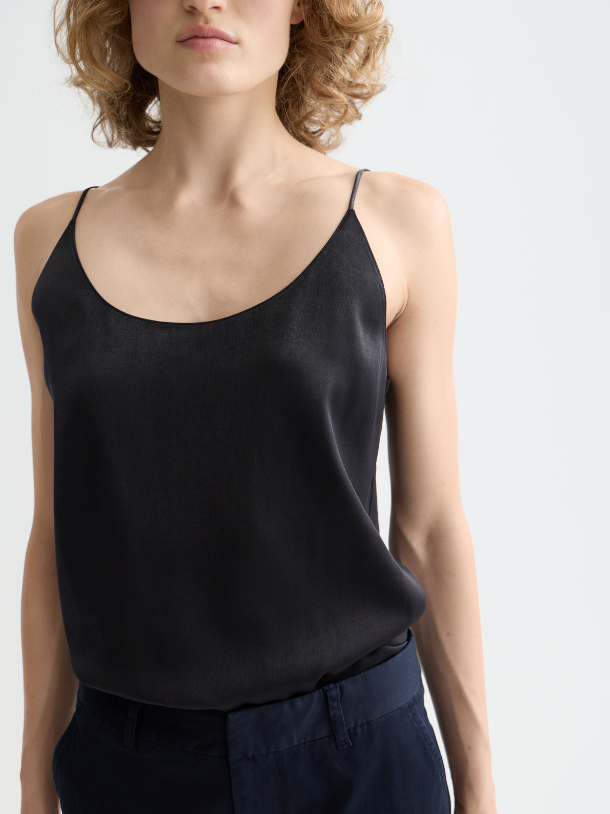 Black גופיה לנשים Core Jersey Woven SCOTCH & SODA