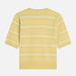 Khaki טי־שירט סריג פסים טקסטורלית לנשים Textured Stripe SCOTCH & SODA