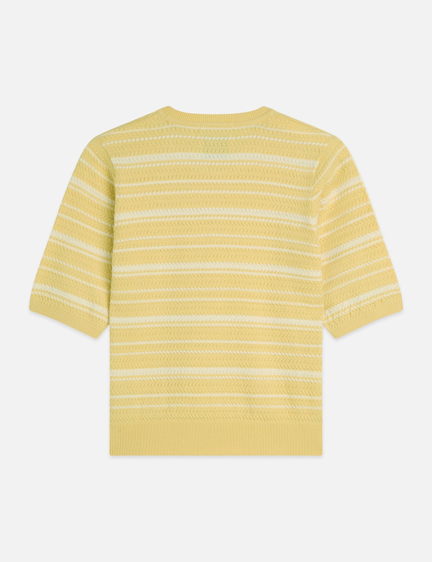 Khaki טי־שירט סריג פסים טקסטורלית לנשים Textured Stripe SCOTCH & SODA