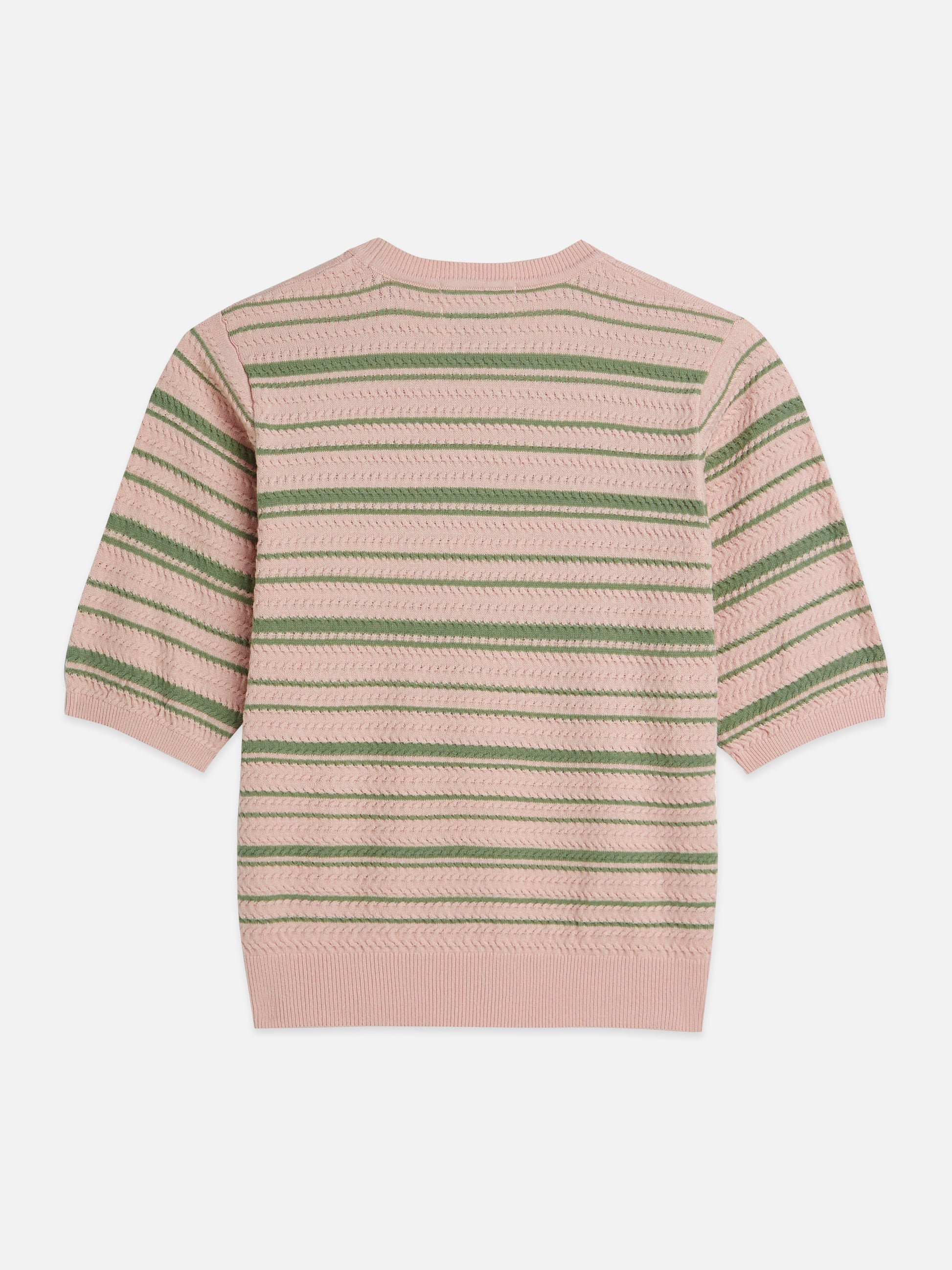Gray טי־שירט סריג פסים טקסטורלית לנשים Textured Stripe SCOTCH & SODA
