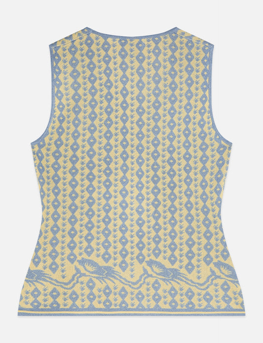 Dark Gray JACQUARD KNITTED VEST גופיה SCOTCH & SODA