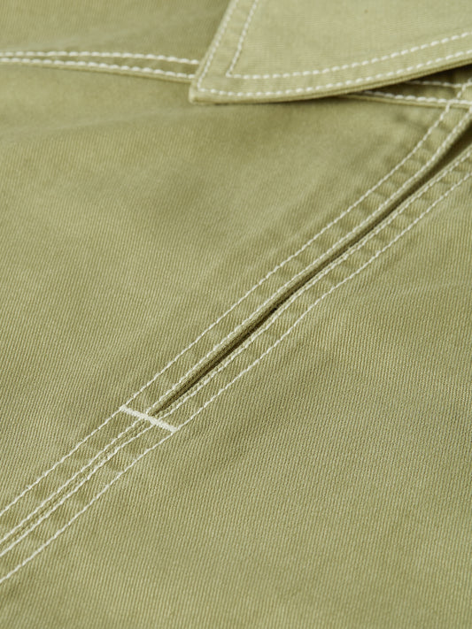 Dark Khaki חולצה קצרה לנשים Essential SCOTCH & SODA