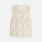 Antique White גופיה רקומה לנשים Flame SCOTCH & SODA