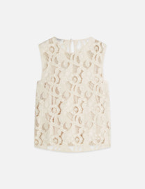 Antique White גופיה רקומה לנשים Flame SCOTCH & SODA